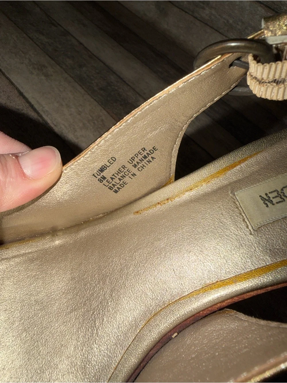 Steve Madden statement gold